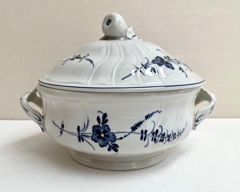 Villeroy & Boch 老 卢森堡带盖糖果盖碗 | 瓷制糖果V - 碗 - 瓷 蓝色