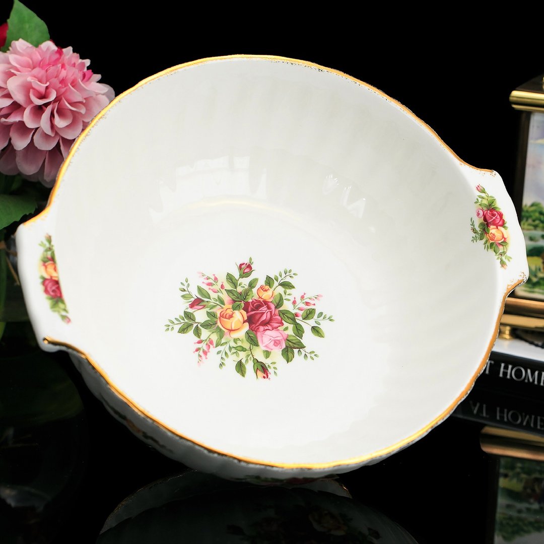 英国Royal Albert 乡村玫瑰花陶瓷大碗汤碗 迎宾水果大钵 - 碗 - 瓷 