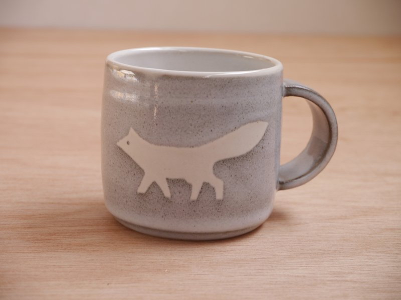 Pottery Fox Mug (small) - 咖啡杯/马克杯 - 陶 灰色