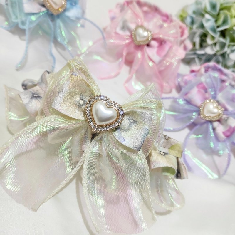 绣球花季-黄。花边项圈 - 黄色丨猫兔狗 宠物领巾 项圈 颈圈 - 项圈/牵绳 - 其他材质 黄色