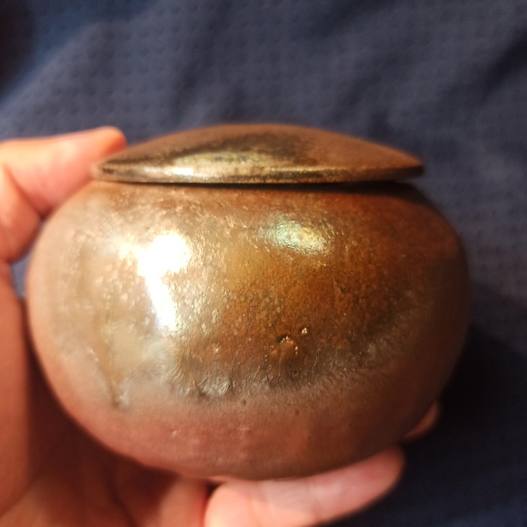 柴烧茶叶罐茶仓 - 茶具/茶杯 - 陶 咖啡色
