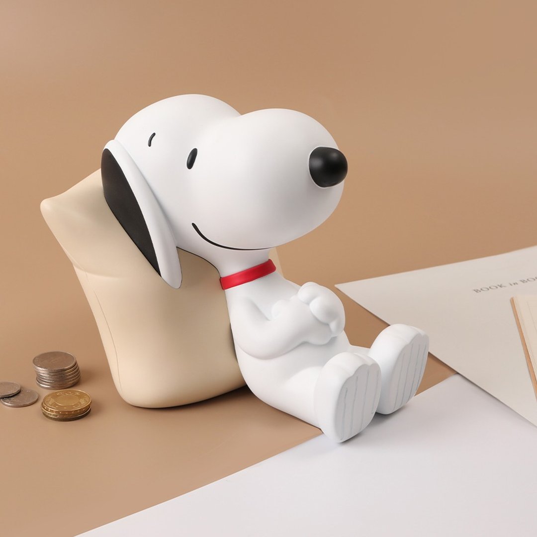 Peanuts史努比造型存钱筒Zzz-Snoopy公仔扑满 造型存钱筒 - 储蓄罐 - 塑料 多色