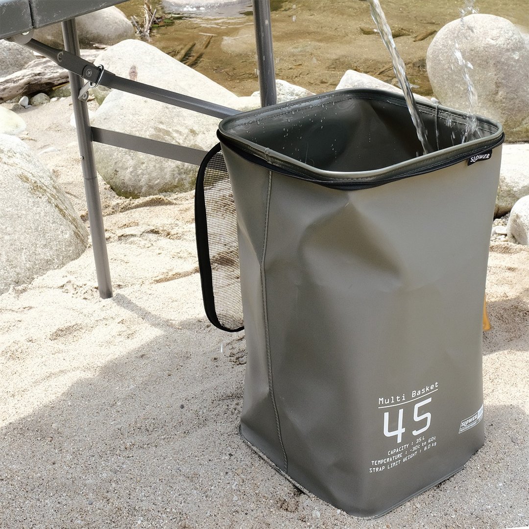 【日本SLOWER】防水收纳桶 - 35L(三色可选) - 露营用品 - 树脂 多色