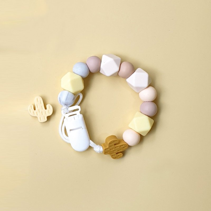 奶茶系列 奶嘴链夹 / 定制化奶嘴链 可套香草奶嘴(27cm) - 玩具/玩偶 - 其他材质 