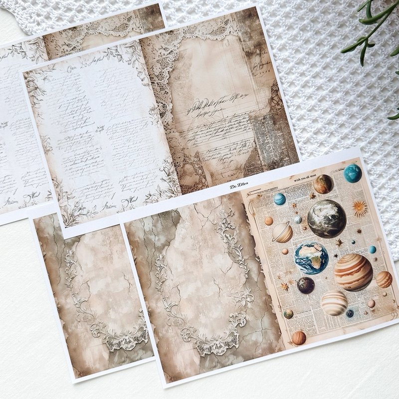 Z328－复古的都市环境 - 贴纸 - 纸 