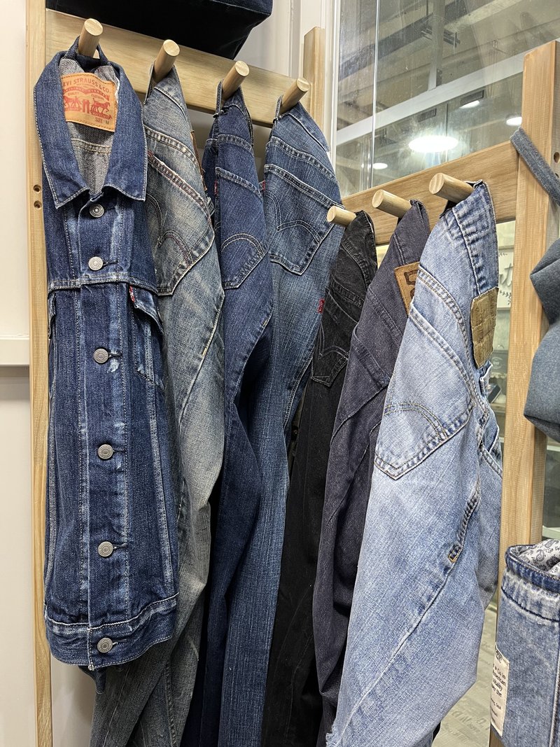 -加购- 使用本店的牌子牛仔裤作为制作材料(vintage) - 后背包/双肩包 - 其他材质 