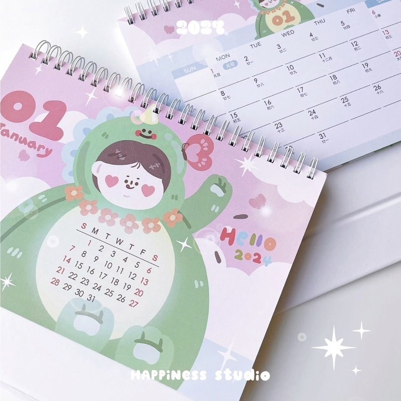 一颗包子 / Hello 2O24 ! 桌历年历月历 - 年历/台历 - 纸 