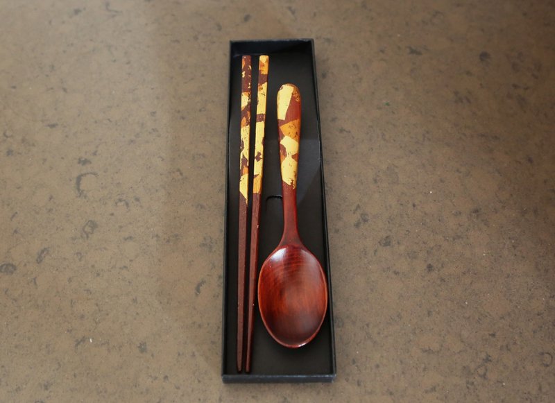 生漆/金箔/木筷/木汤匙 - 其他 - 木头 