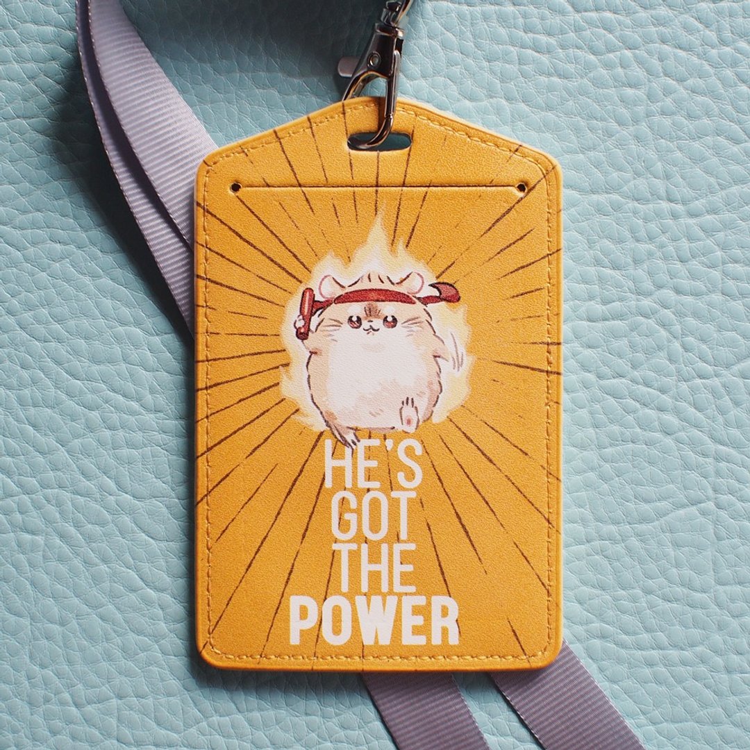 He's got the Power, 挂式票卡夹/识别证/证件套/证件夹 - 证件套/卡套 - 真皮 橘色