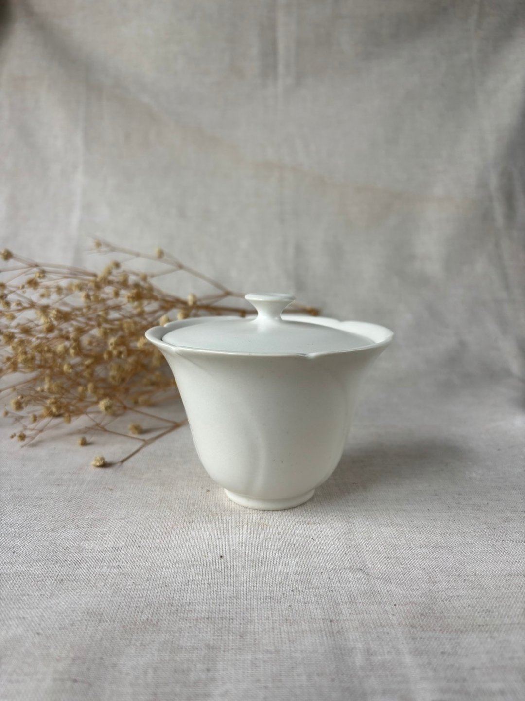 随云白盖碗-A - 茶具/茶杯 - 瓷 白色