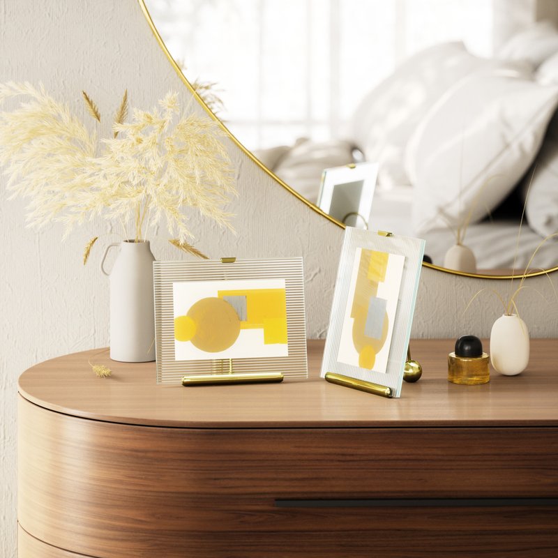 【Umbra】Flute相框(曜金4x6寸) | 画框 照片框 圣诞礼物推荐 - 画框/相框 - 玻璃 金色