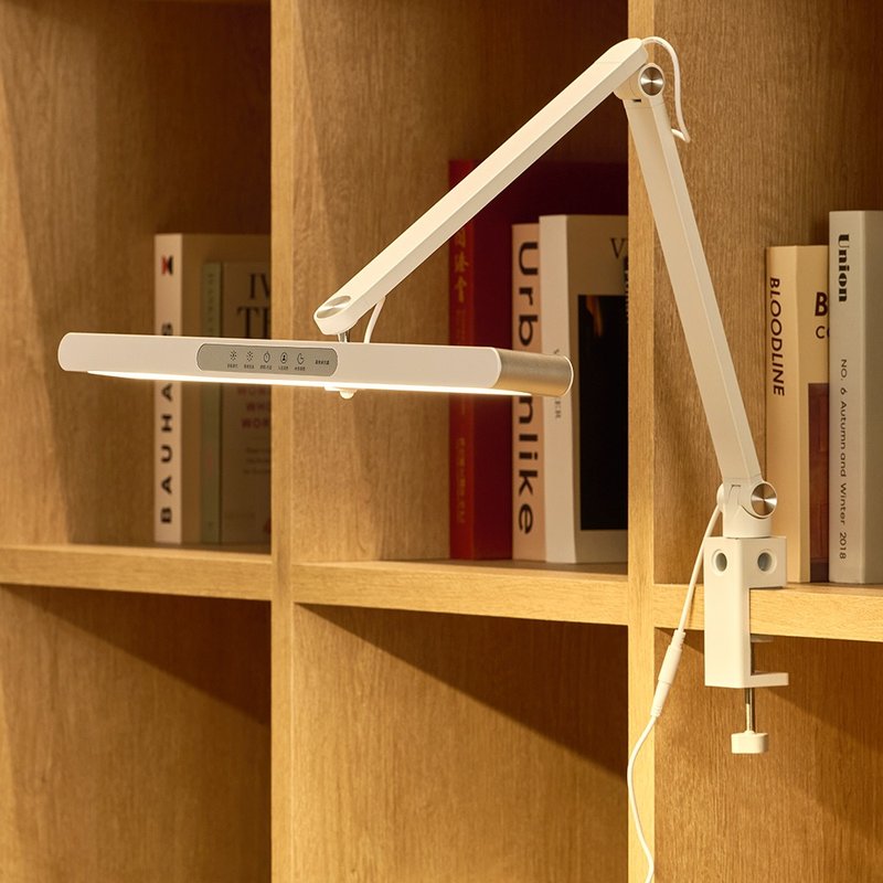 【书桌用品】NOAH晶灵灯㇑座夹两用㇑LED护眼台灯㇑喜光全光谱 - 灯具/灯饰 - 其他金属 白色