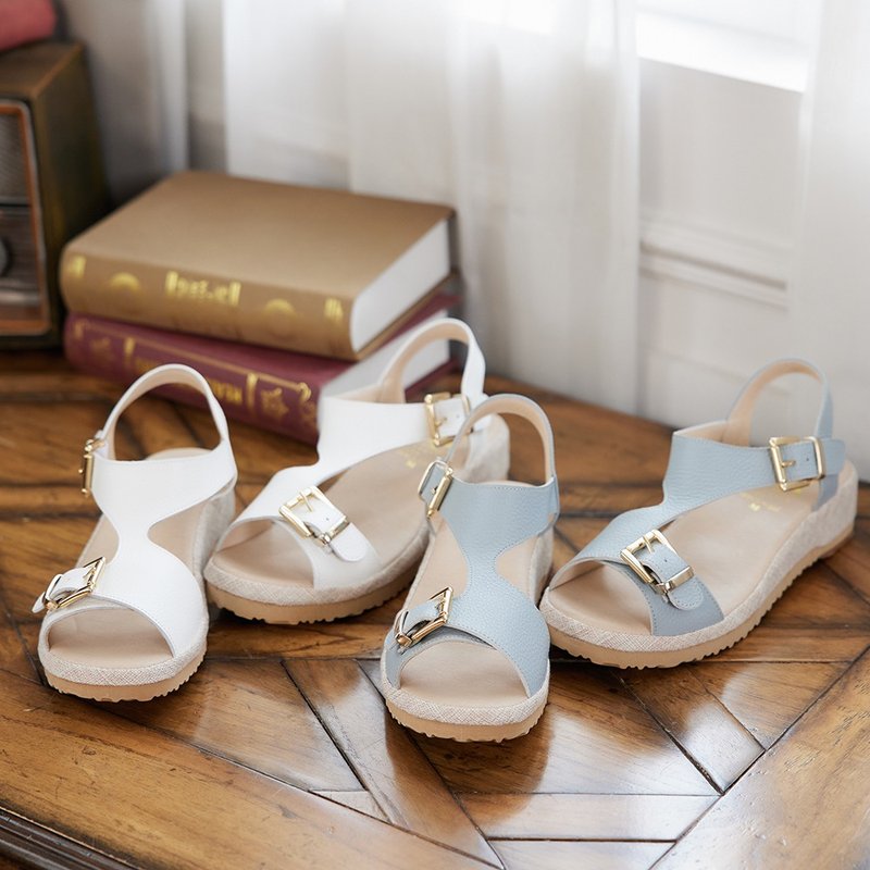 洋森生活 | 流线皮革机能凉鞋-2色 - 男女凉鞋 - 真皮 多色