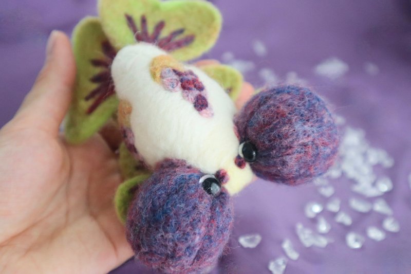 葡萄水泡眼 - 玩偶/公仔 - 羊毛 紫色