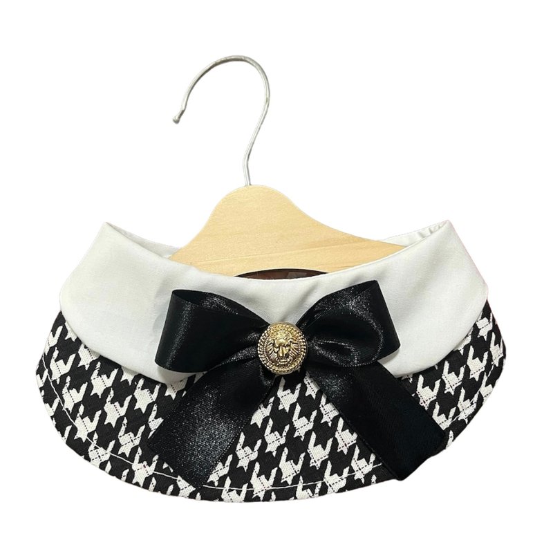 狗和猫的围巾，美丽的黑色模型 - 项圈/牵绳 - 棉．麻 黑色