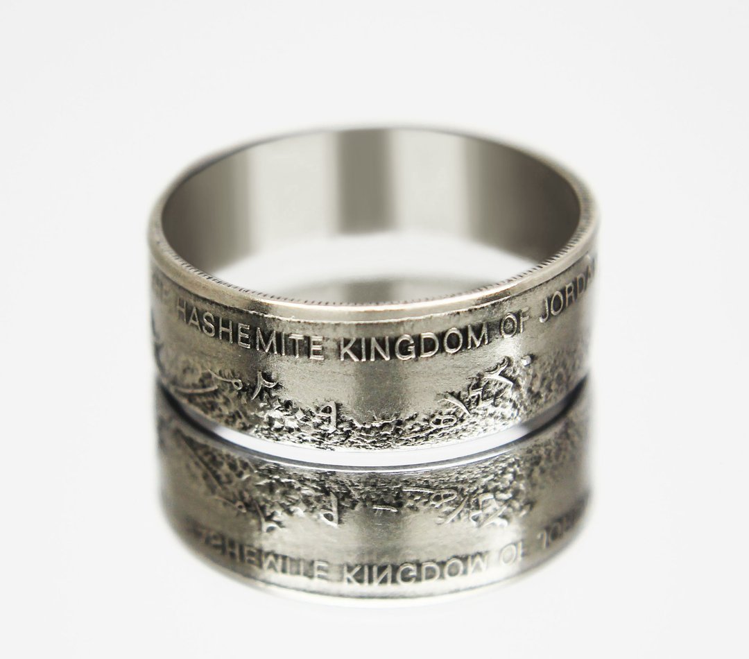 Jordan Coin Ring 5 piastres 2009 coin rings for men coin rings for women - 戒指 - 其他金属 