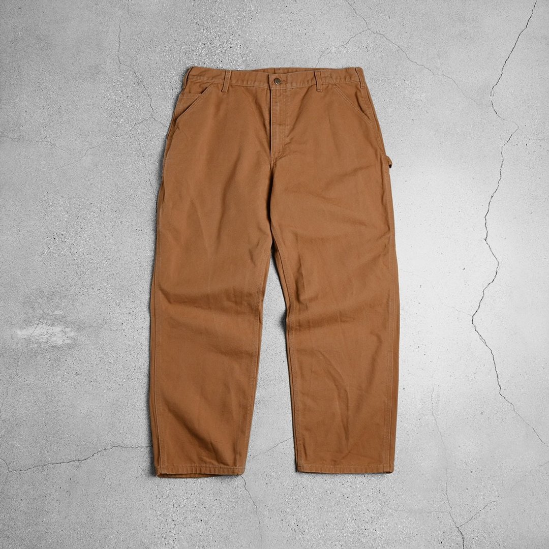 Carhartt Work Pants / 台北古着店 - 男士长裤 - 其他材质 咖啡色