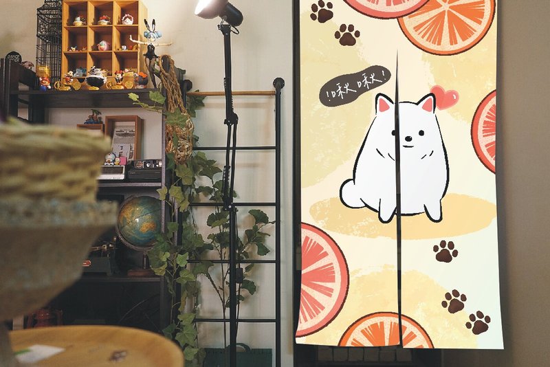 定制毛小孩门帘【定制你的萌宠】门帘订制定制化 定制礼物 - 摆饰 - 棉．麻 白色