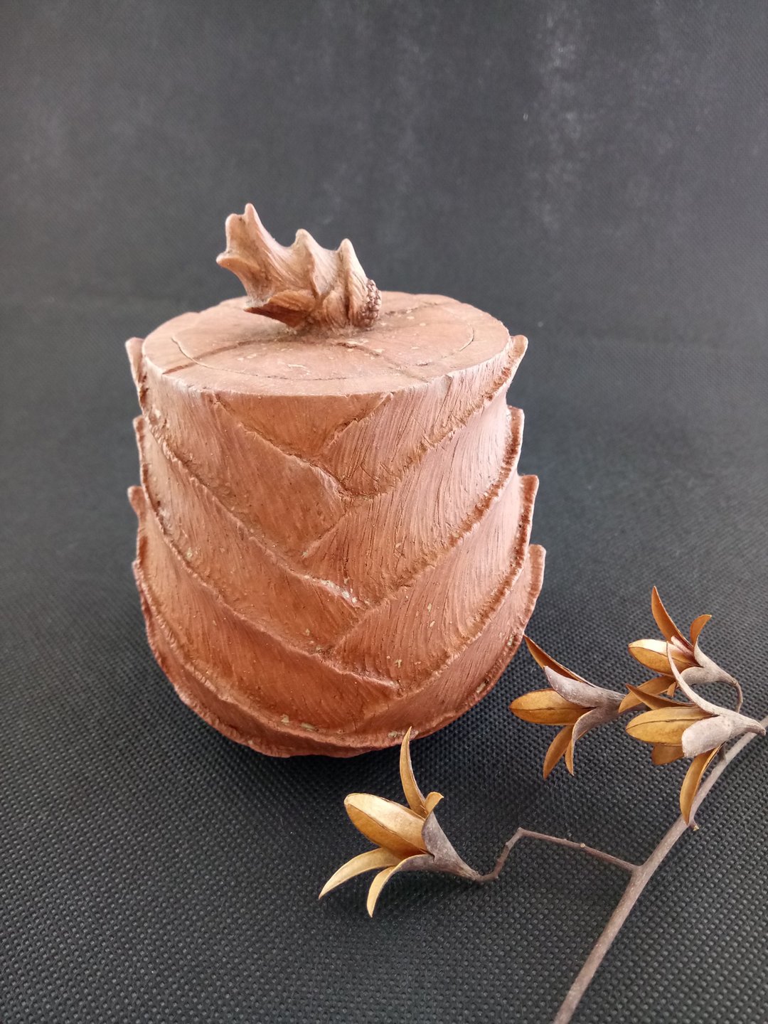春笋 手捏茶仓 - 茶具/茶杯 - 陶 卡其色