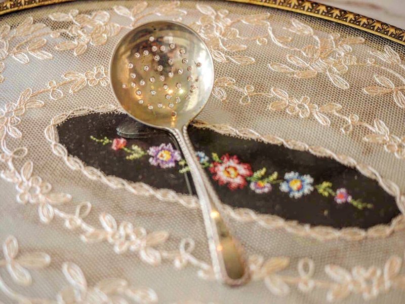 英国镀银糖霜匙 （JS） - 餐刀/叉/匙组合 - 其他金属 银色