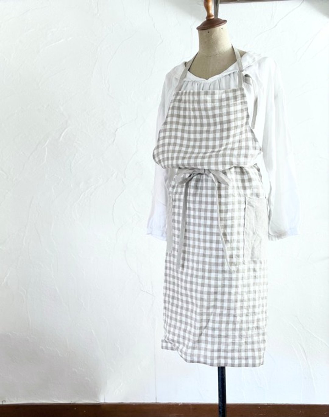Cafe au lait Lithuanian Linen apron - 围裙 - 棉．麻 
