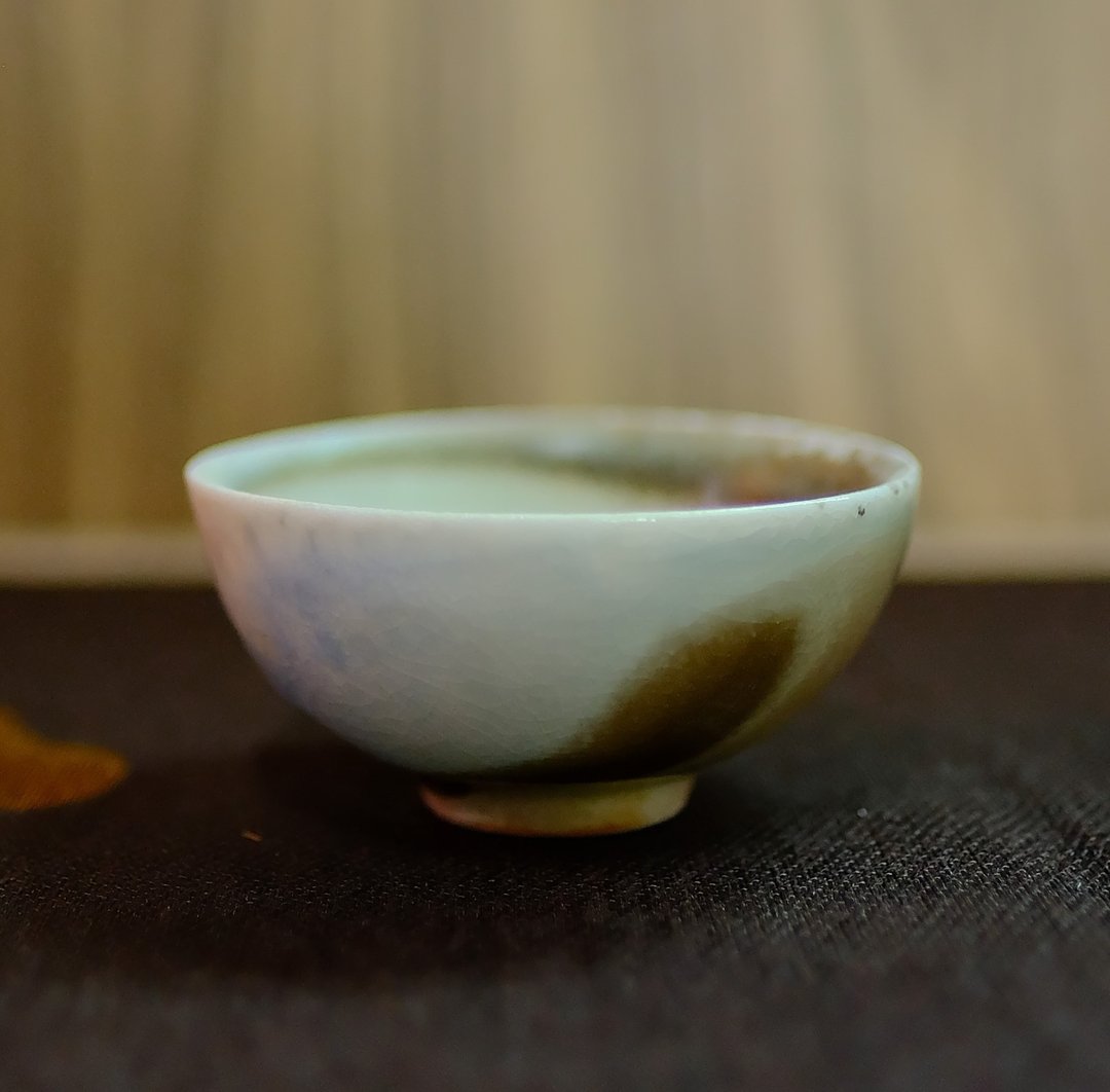柴烧茶杯 - 落灰志野结晶茶杯 - 陶艺 - 陶 