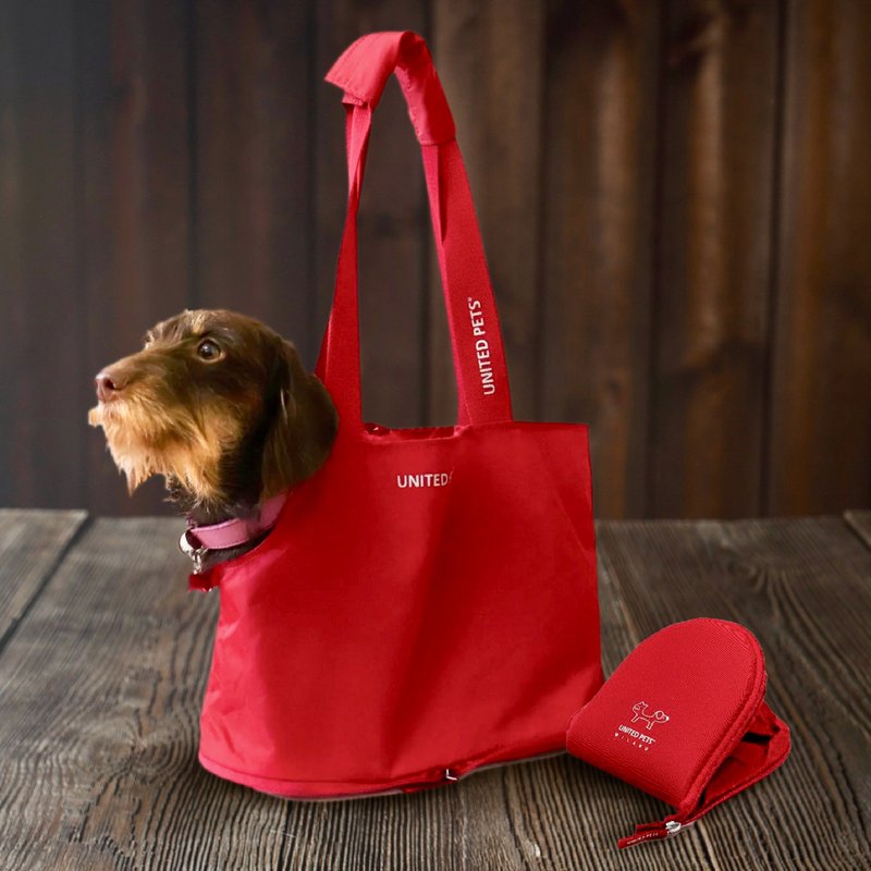 United Pets 可折叠便携宠物袋 - 外出包 - 尼龙 黑色