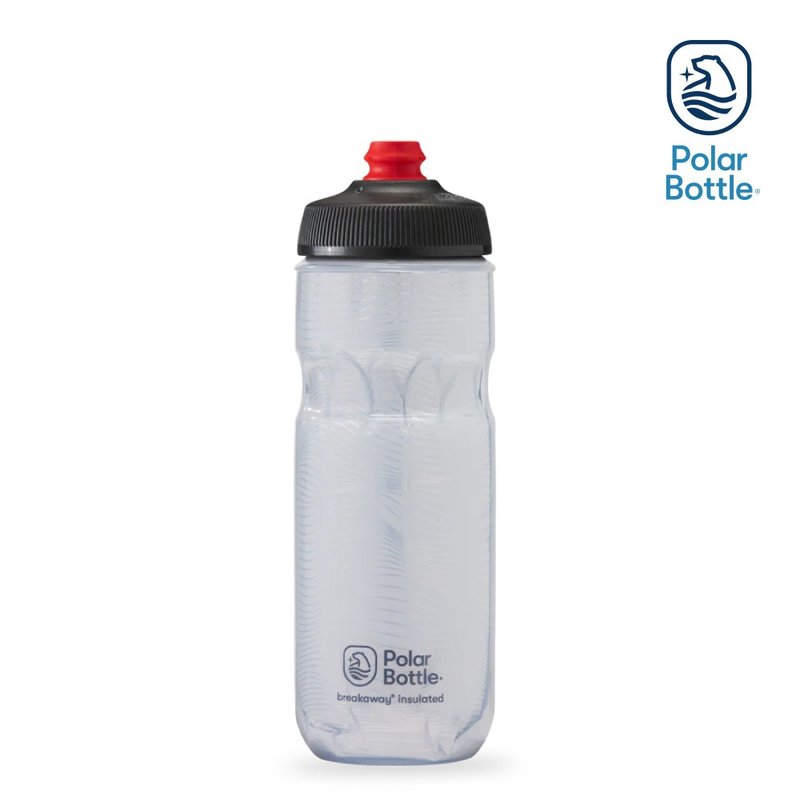 Polar Bottle 20oz 双层保冷喷射水壶 Jersey Knit 白 - 运动配件 - 塑料 白色