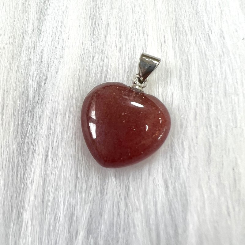 鸽血红星光草莓晶吊坠 | 水晶 | 吊坠 | 水晶吊坠 | 水晶饰物 - 项链 - 水晶 红色