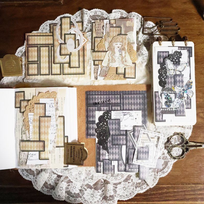 优质的。钻石背景水平标签 - 贴纸 - 纸 咖啡色