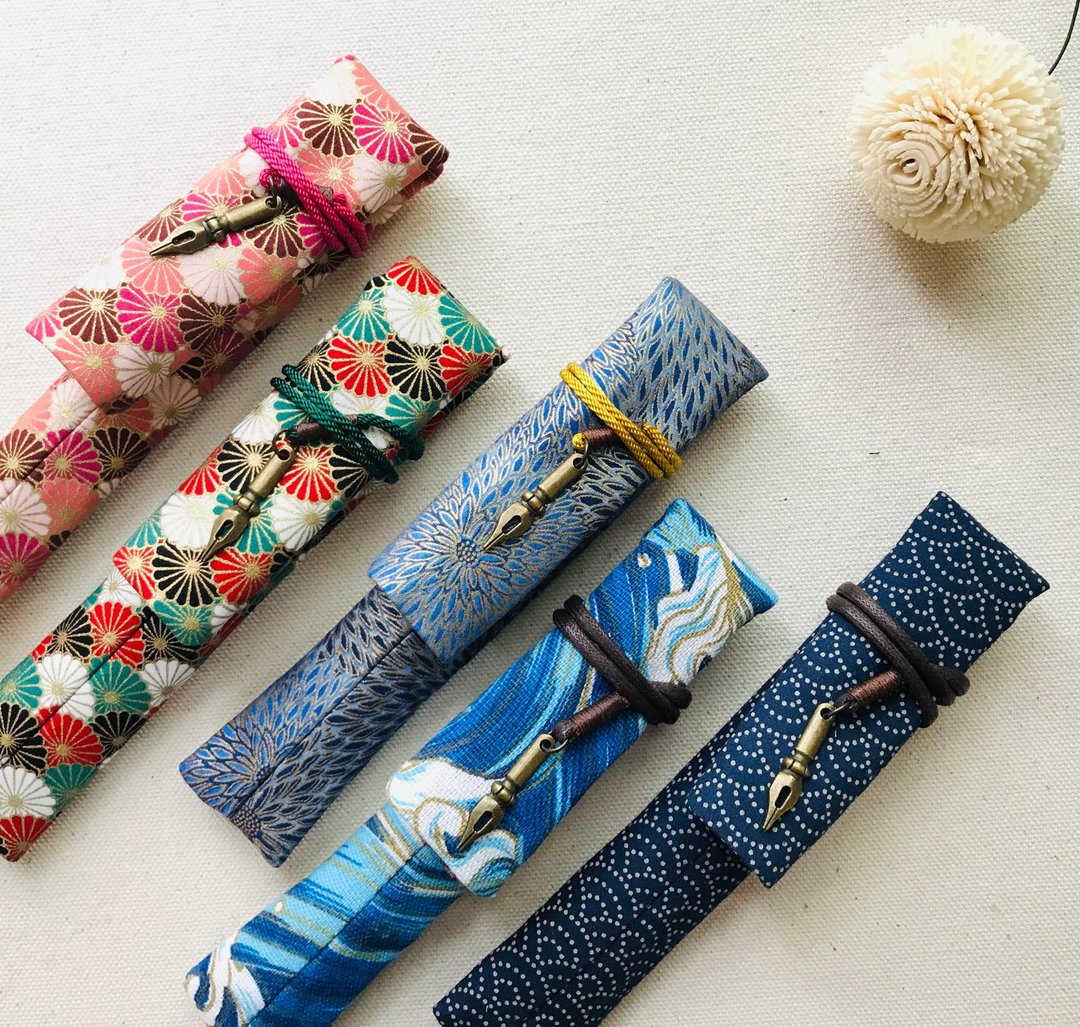 钢笔袋 日式 单入笔袋 和风 - 铅笔盒/笔袋 - 棉 