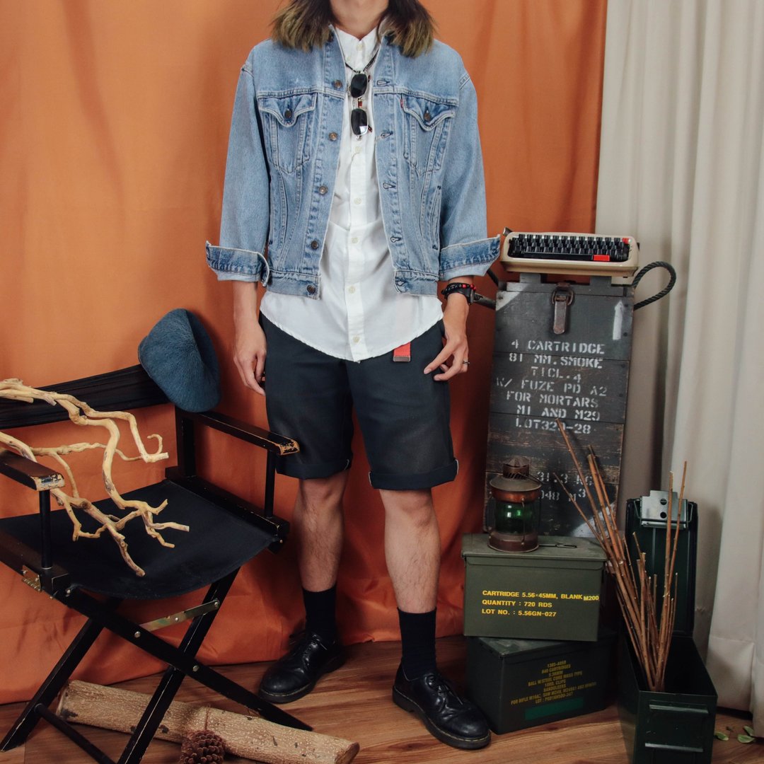 Levi's 牛仔外套A09美制,蓝色 丹宁 夹克【Tsubasa.Y 古着屋】 - 男装外套 - 棉．麻 蓝色