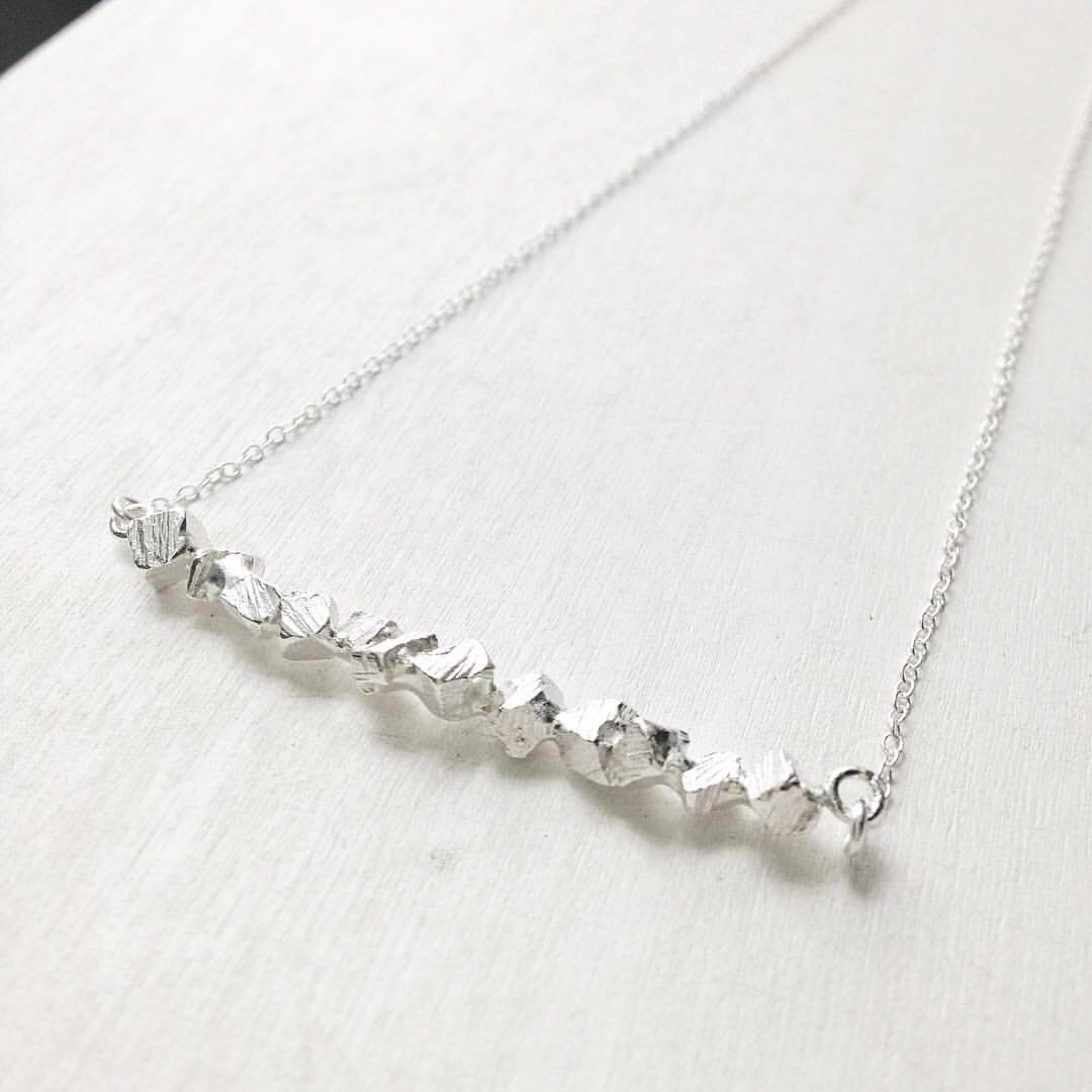 碎片项链 Fragment Necklace 风景系列 925纯银 - 项链 - 其他金属 银色
