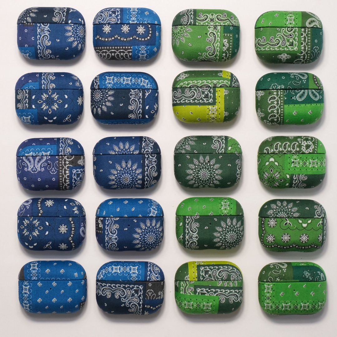 适用苹果复古腰果花airpodspro2二代保护套airpods123小众壳套 - 耳机收纳 - 棉 