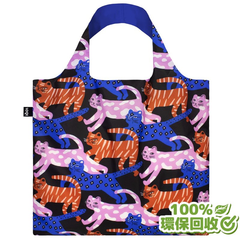 LOQI 环保材质春卷包/购物袋-咪咪猫猫(无扣带、无暗袋) - 侧背包/斜挎包 - 聚酯纤维 多色