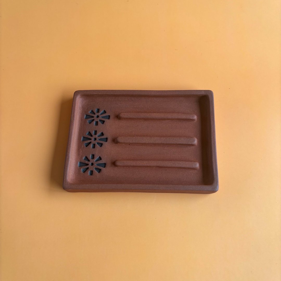 陶瓷肥皂盒 - 卫浴用品 - 陶 咖啡色
