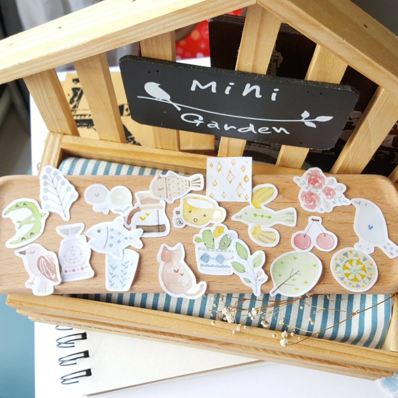 仙女丸手绘北欧风贴纸 - 贴纸 - 纸 