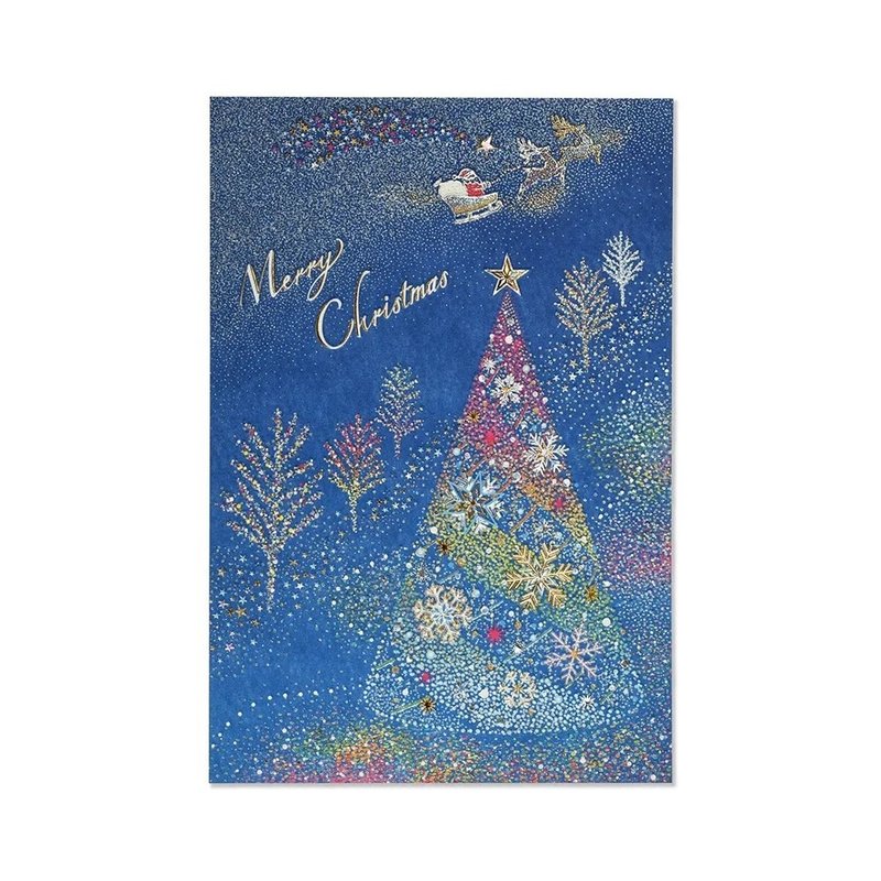 WINTER ILLUMINATION 明信片 冬季 彩灯  / 圣诞节 - 卡片/明信片 - 纸 蓝色