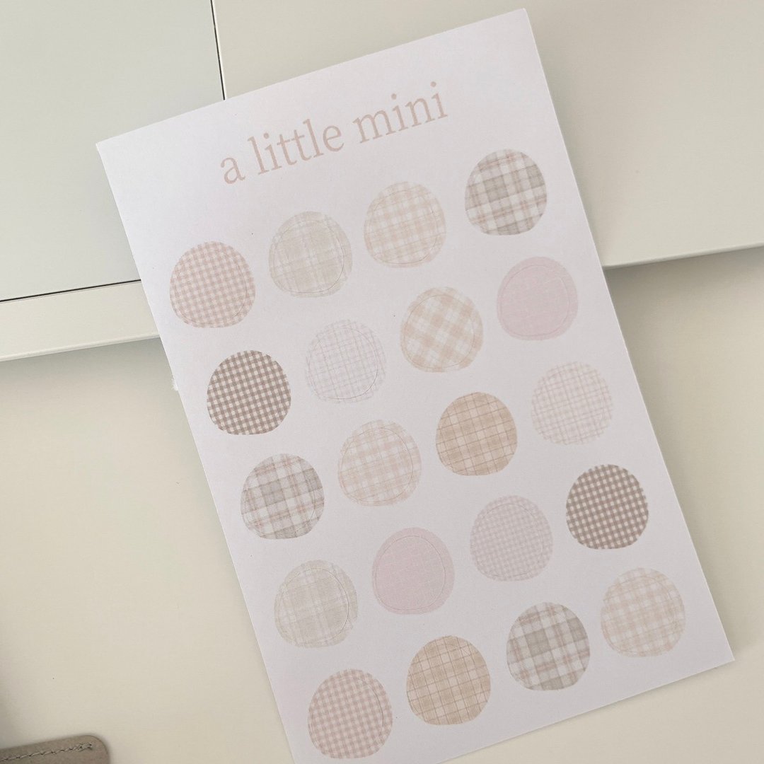 alittlemini　sticker-check - 贴纸 - 纸 白色