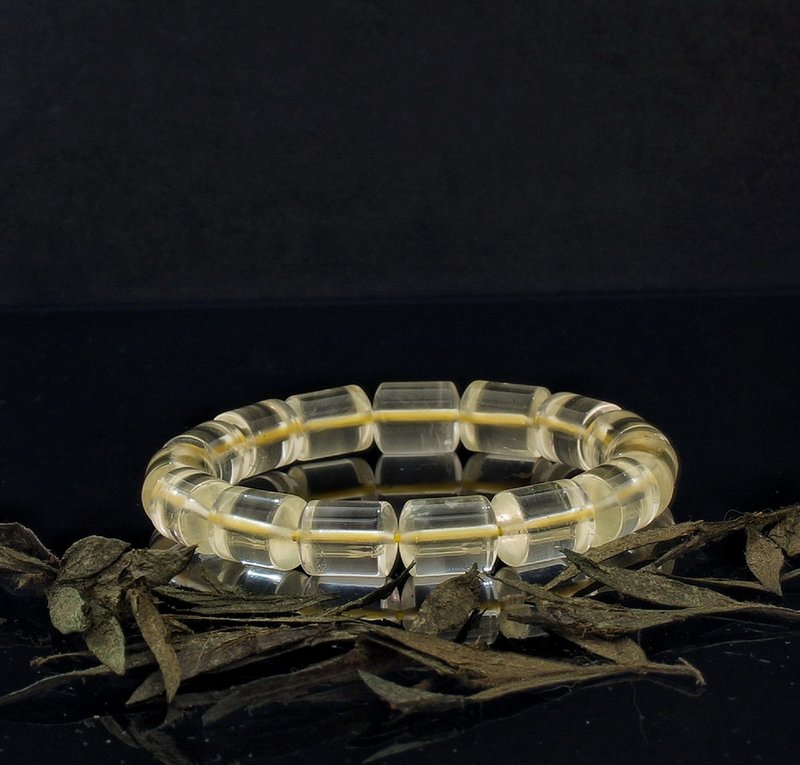 柠檬黄晶 10x12mm 水晶手链 ( HKA9189 ) - 手链/手环 - 水晶 