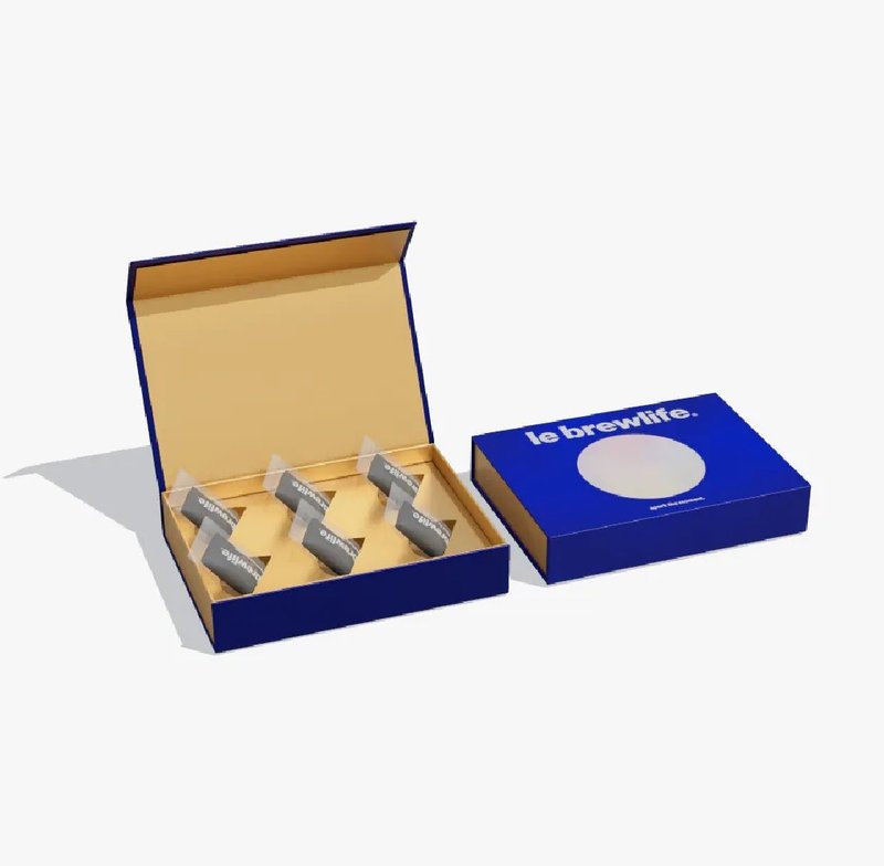 【乐步】黑金威士忌咖啡费南雪・流金星雨礼盒+超浓缩胶卷咖啡礼 - 蛋糕/甜点 - 新鲜食材 黑色