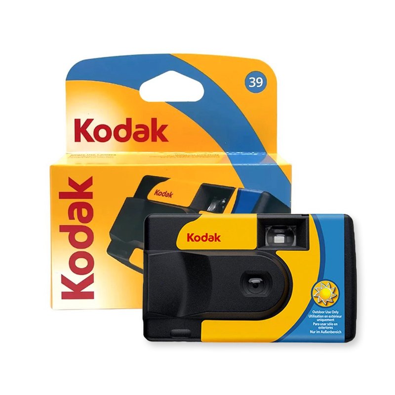 【Kodak 柯达】Daylight 800 无闪灯一次性即可拍相机 39张 - 相机 - 塑料 橘色
