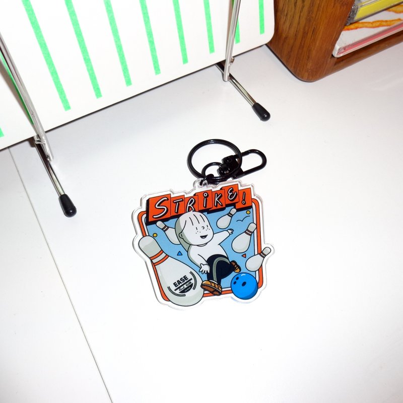 钥匙圈 - STRIKE! - 钥匙链/钥匙包 - 塑料 蓝色