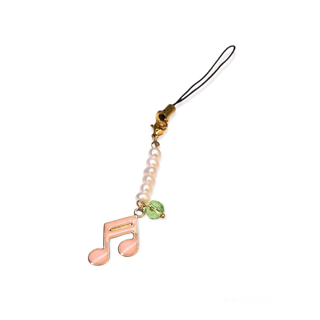 Music lover mobile charm - 挂绳/吊绳 - 石头 多色
