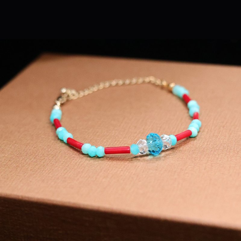 【宝嘉公主/Pochahontas】平稳情绪托帕石水晶手链 | 定制 天然石 - 手链/手环 - 水晶 