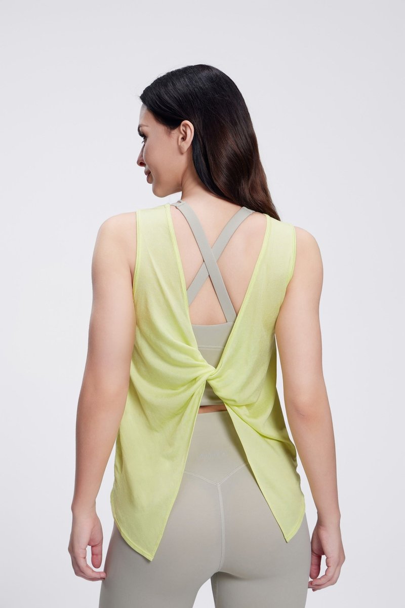 Twist Knot Tank Top - 女装运动衣 - 其他材质 