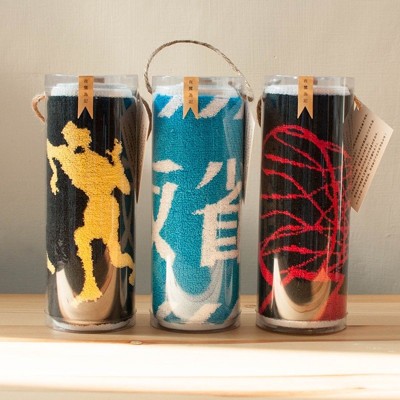 尊爵版单条毛巾圆筒礼盒（纸箱保护出货+赠空白一句话小卡） - 毛巾浴巾 - 棉．麻 多色