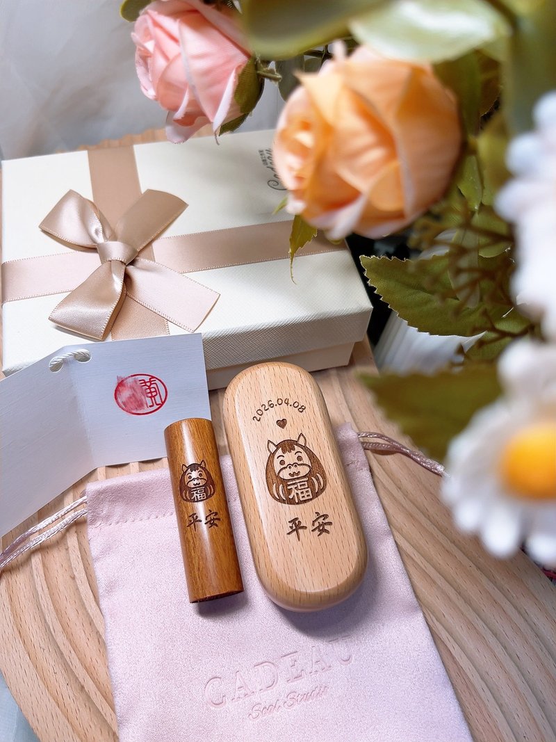 达摩系列 生肖达摩 弥月印章 宝宝 印章 印鉴 满月礼物 开户印鉴 - 印章/印台 - 其他材质 