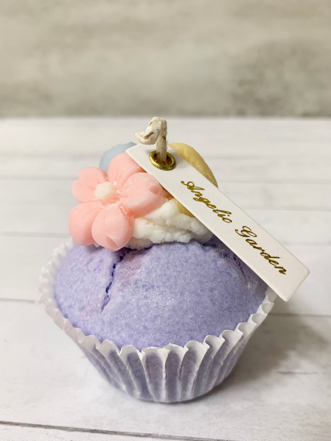 杂果Cupcake蜡烛 (香芋) - 蜡烛/烛台 - 蜡 紫色