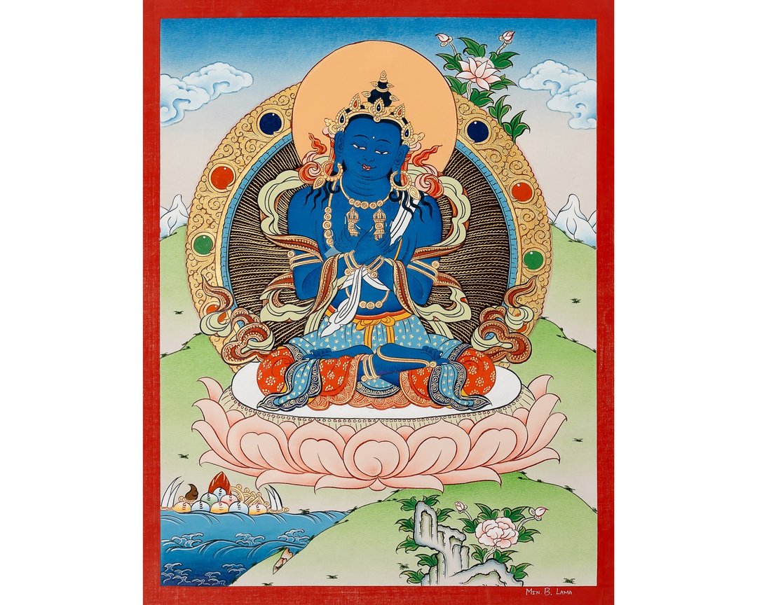 神圣金刚智唐卡 – 最高觉悟的化身 - 墙贴/壁贴 - 其他材质 多色